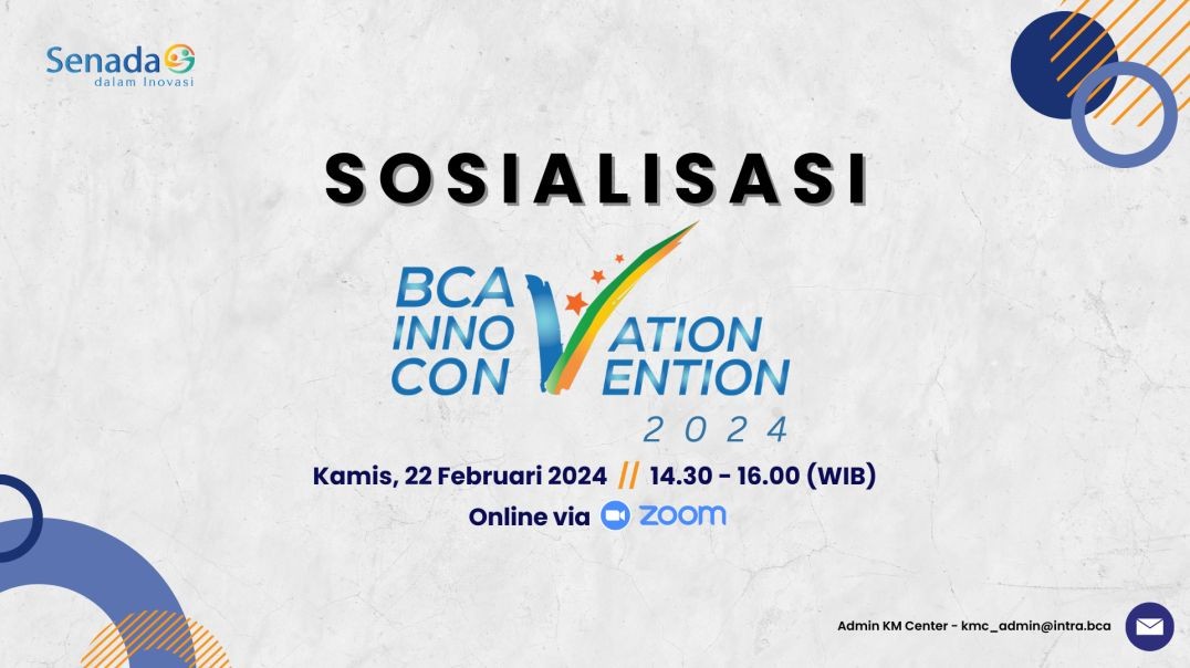 Sosialisasi BCA Innovation Convention (BIC) 2024