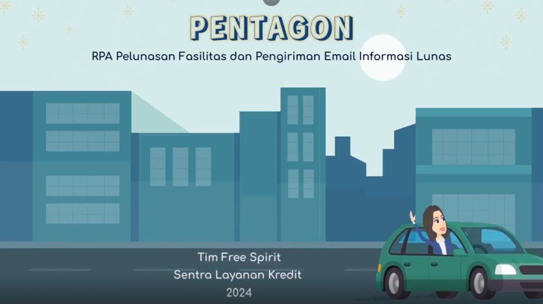 BIC 2024 - Mengurangi Informasi Pelunasan Fasilitas Terlewat Diproses Menggunakan PENTAGON (RPA Pelunasan Fasilitas dan Pengiriman Email Informasi Lunas) di SLK Jakarta