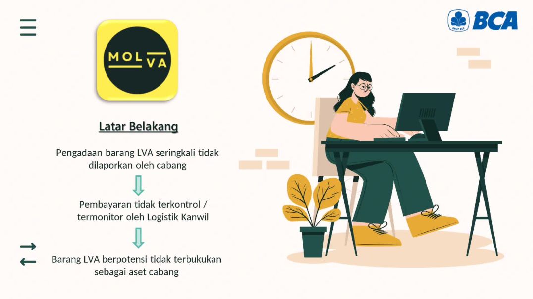 BIC 2024 - Monitoring Pengadaan Barang LVA dengan MOLVA di Unit Kerja Logistik Kanwil V Tahun 2024