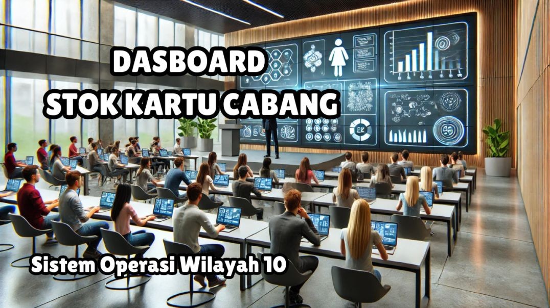 Dasboard Stok Kartu Cabang