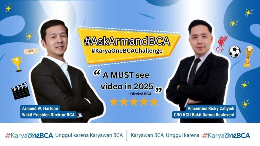 #KaryaOneBCAChallenge_Vincentius Ricky Cahyadi_77224_PBC BCA KCU Bukit Darmo Boulevard #AskArmandBCA