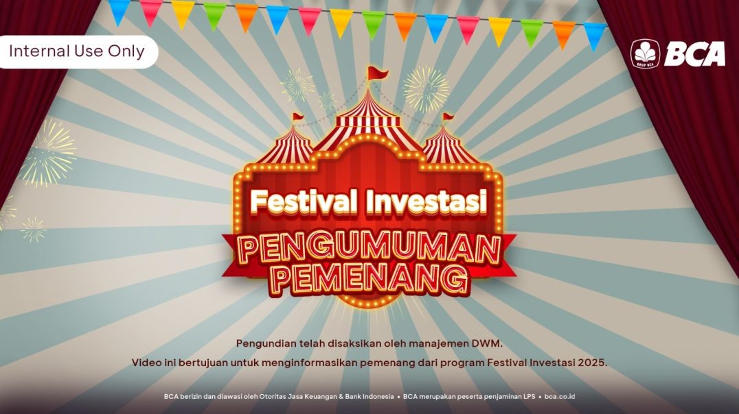 Pengumuman Pemenang Festival Investasi 2025