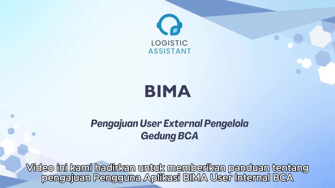 BIMA Pengajuan User External Pengelola Gedung BCA